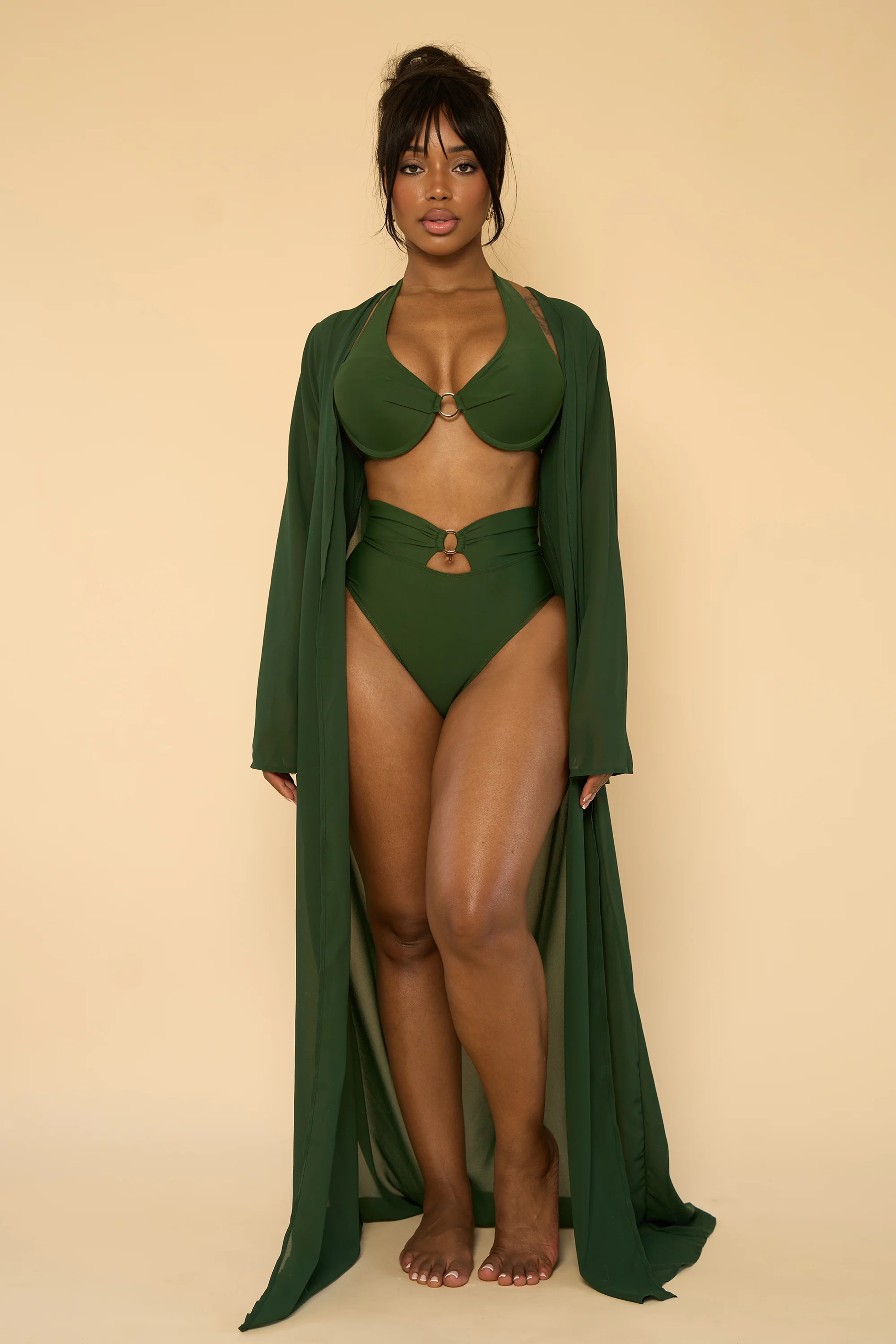 CLAUDIE KIMONO-IVY GREEN - Image 2
