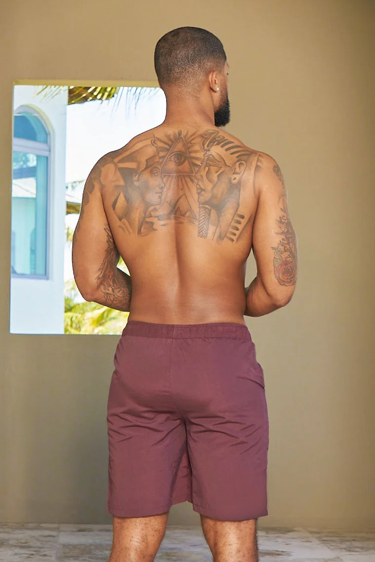 CREW LOVE BEACH SHORTS - BROWN - Image 2