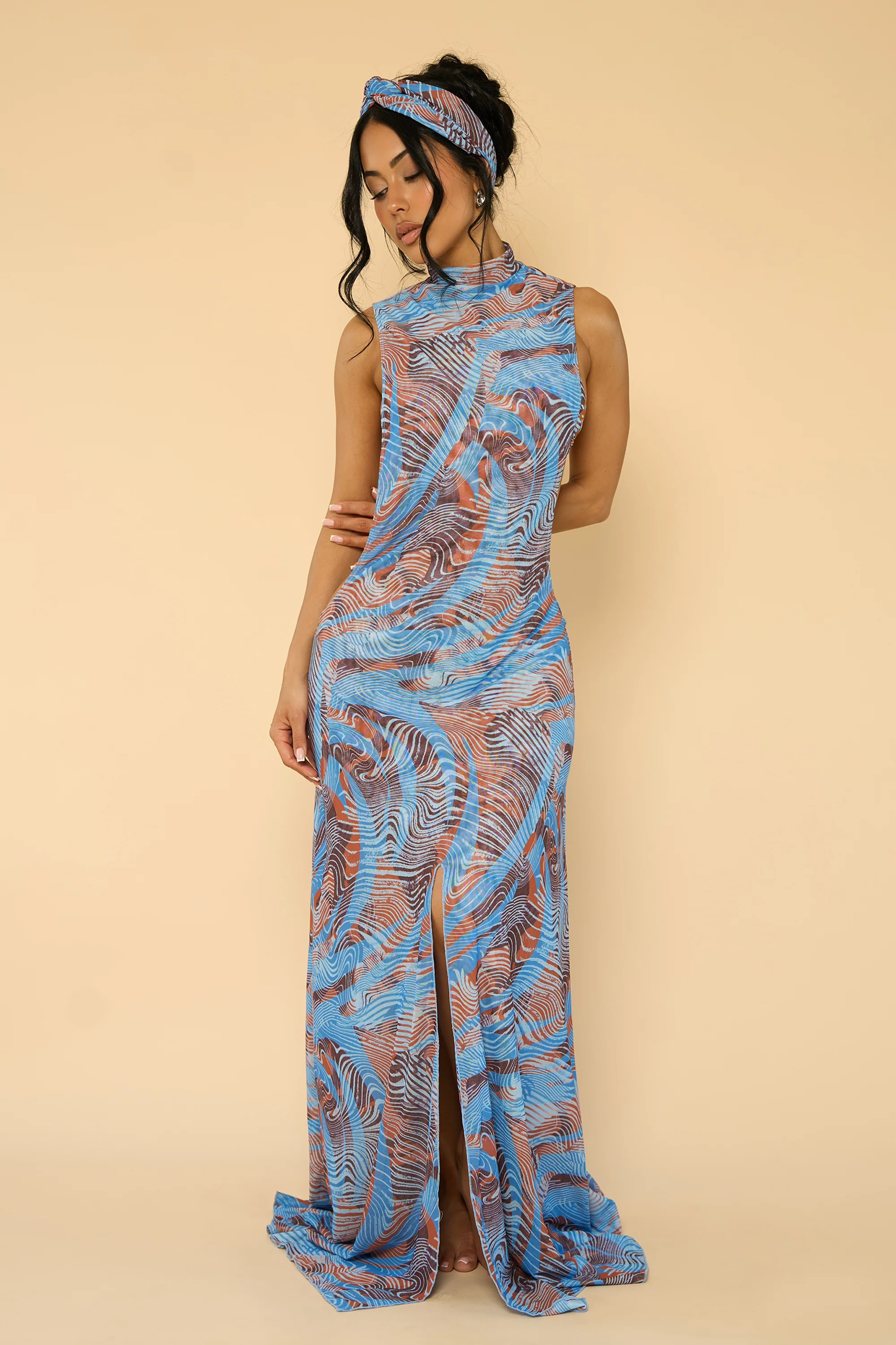 EVALISSE DRESS-BLUE - Image 2