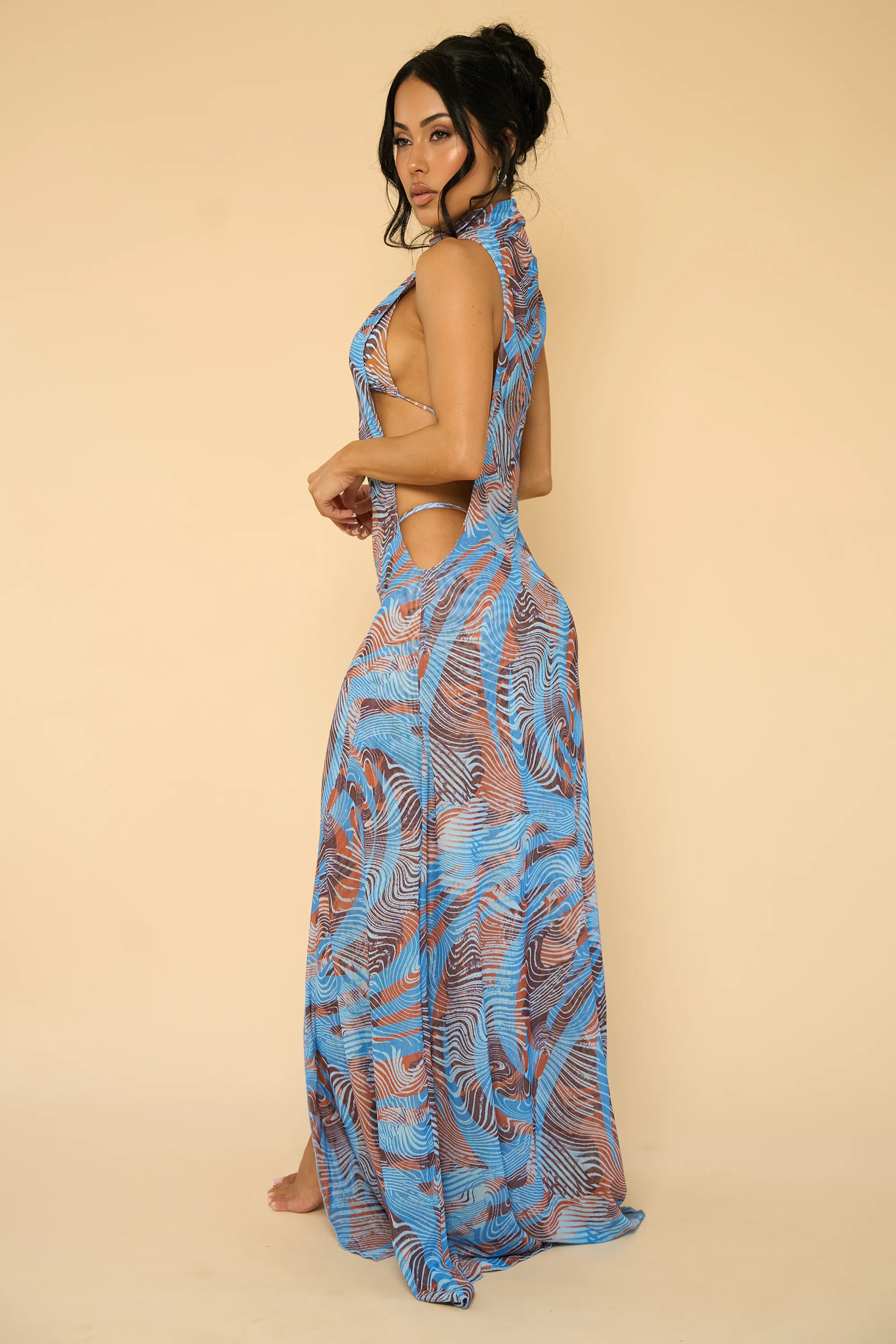 EVALISSE DRESS-BLUE - Image 4