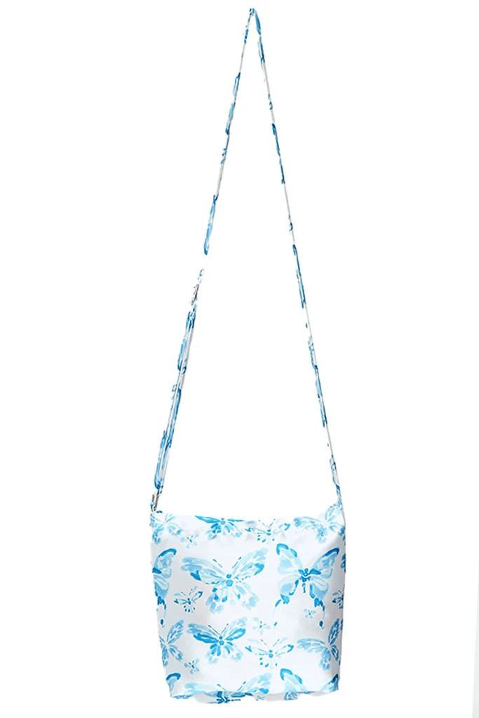 IN MY BAG HANDBAG-BLUE BUTTERFLY PRINT - Image 2
