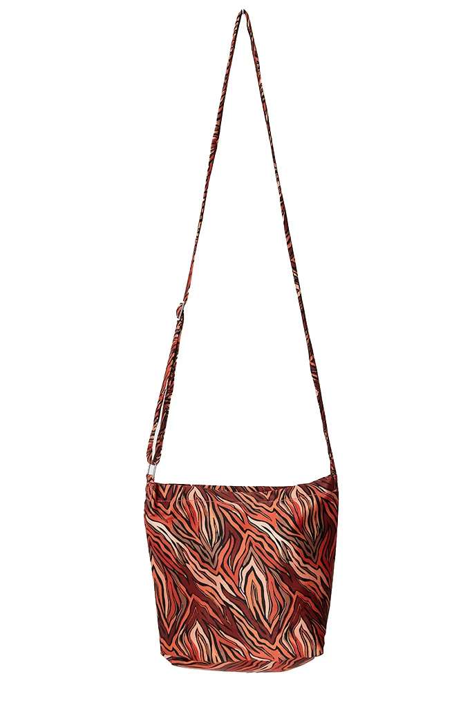 IN MY BAG HANDBAG-BROWN ABSTRACT PRINT - Image 2