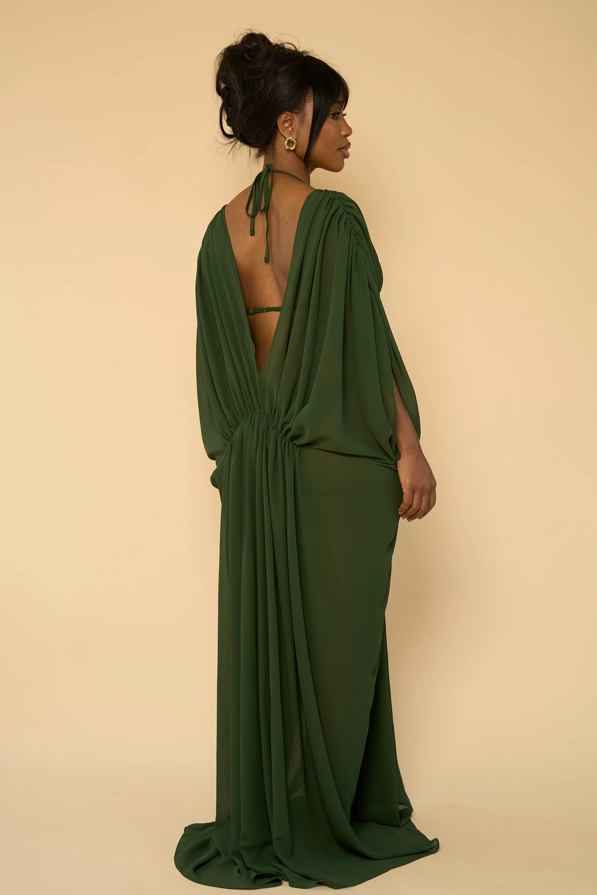LUCY COVER UP DRESS-IVY GREEN - Image 3