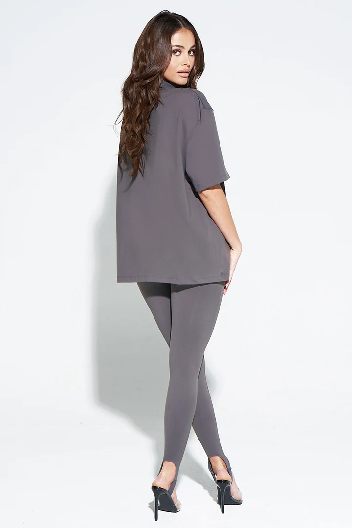 OVERSIZED OB SIGNATURE SHIRT-DARK GREY - Image 3