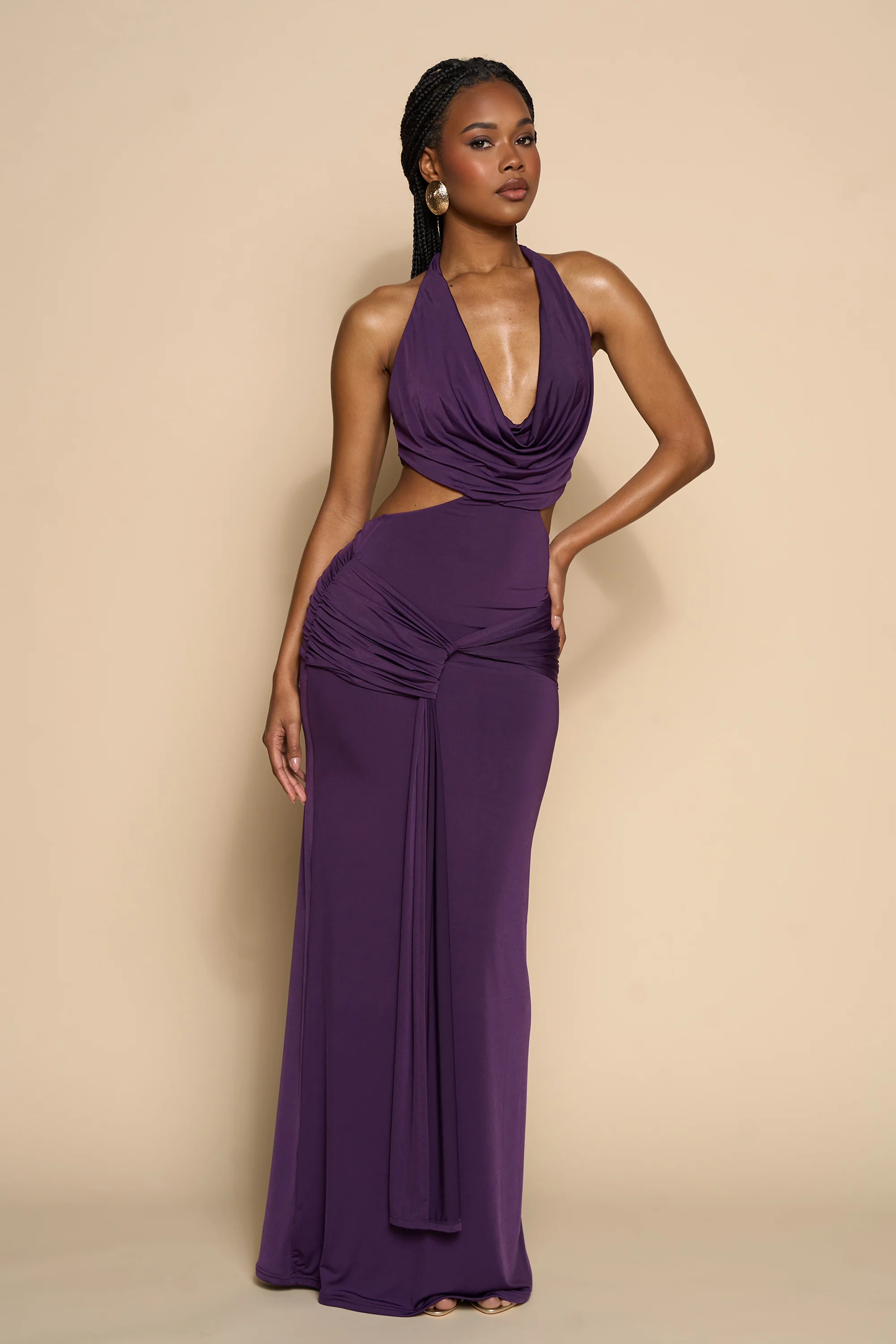 VELORAE DRESS-PLUM - Image 5
